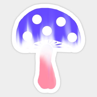 Trans Pride Mushroom Sticker